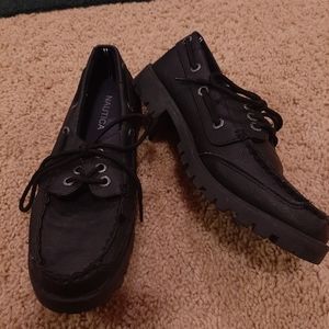 Nautica Kids Black Dress Shoes Size 4 (US)